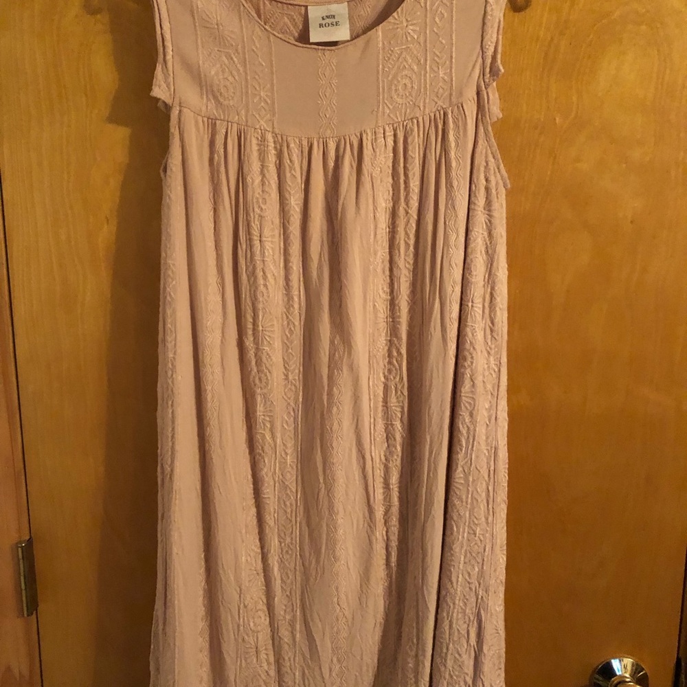 pink above the knee dress